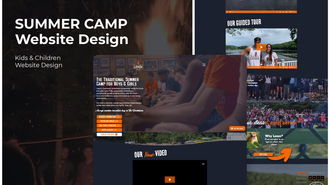 Camp Lenox: Interactive website for premier summer camp!