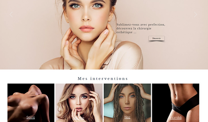 monsite: site vitrine chirurgien esthétique
