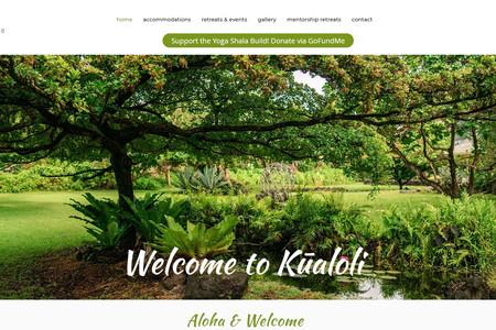 Kualoli Retreats: Created a new site for Kualoli Retreats showcasing the beautiful imagery and information about booking a stay.