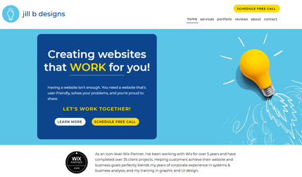 Jill B Designs: Created site