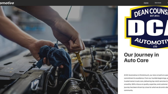 DC Automotive: I designed and delivered the custom Wix website for DC Automotive, a trusted auto service and repair workshop in Christchurch. This project included site layout, visual design, clear service pages, contact and booking functionality, and on-page SEO to help DC Automotive present its WOF, servicing, diagnostics and repairs clearly to customers online. Built for speed, usability and ease of editing, the site helps the team manage content without ongoing technical support, while boosting visibility in local search results for vehicle maintenance and auto service needs.