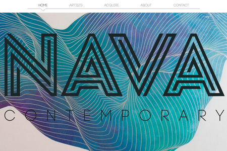 nava-contemporary: This website is an online-only art gallery selling higher-end original artwork.  It makes use of database feeds for images  and 