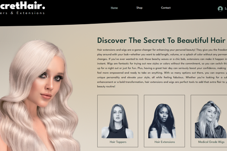 SecretHair : an e-Commerce site that offers both retail and wholesale catalogs.  Shipping is provided by a private drop shipper.