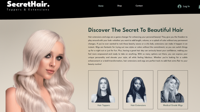 SecretHair : an e-Commerce site that offers both retail and wholesale catalogs.  Shipping is provided by a private drop shipper.