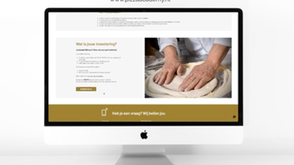 De Pizza Academy: Fully upgraded website, with Wix bookings, forms, tables, classes, workshops, funnels and automations.