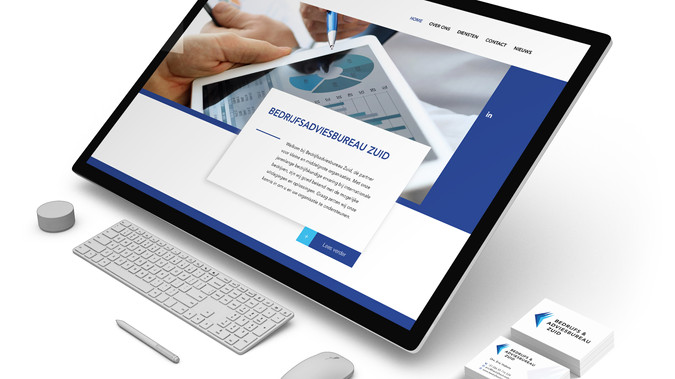 Adviesbureau Zuid: Kickstarter 2 package: logo design - templates for invoices - Basic website for business controller