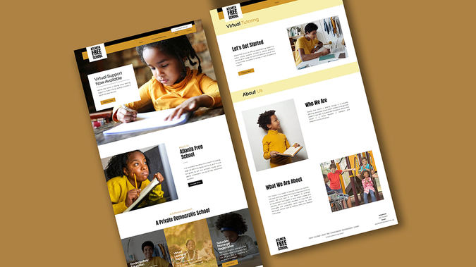 Atlanta Free School: This client was in need to hire a Wix developer to make a education website design so they reached out to us to gain an online presence. They started to design a site themselves but then realized a Wix web developer would have a better hand at it. 

VIEW MORE DETAILS: https://www.crystalcoded.com/wix-website-examples-wix-portfolio/education-website-designer
