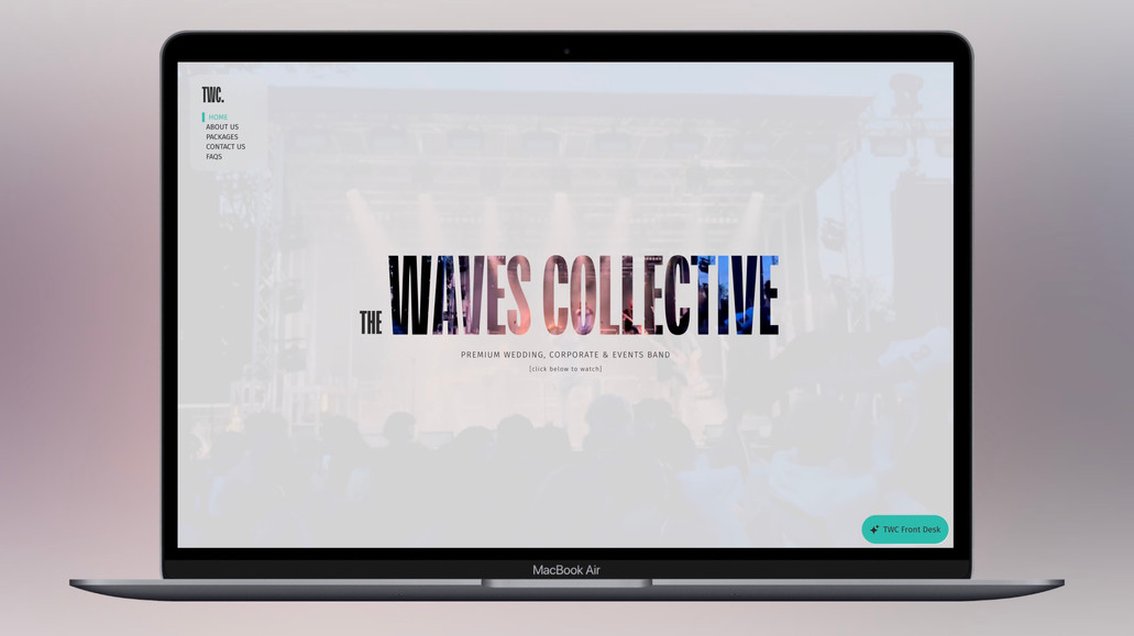 The Waves Collective: The Waves Collective — Music Agency Website Design & Development

The Waves Collective approached Southstik Studio with one clear objective: create a premium online presence that showcases their artists and drives more booking enquiries.

We designed and developed a visually-led website that places their performers, music, and media content at the centre of the experience. Every section was carefully structured to help visitors discover the roster, explore each artist, and quickly understand the quality of the talent they represent.

Through considered UI design, intuitive navigation, and a strong focus on video and imagery, we created a website that balances creativity with conversion.

The result is a modern, professional platform that helps The Waves Collective stand out in the entertainment industry while making it easier for potential clients to enquire and book.