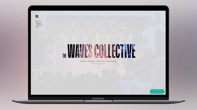 The Waves Collective: Southstik Studio partnered with The Waves Collective to design and develop a website that reflects the energy of their roster while driving one clear outcome: bookings.

The focus was on creating a cohesive, conversion-driven experience with heavy emphasis on band media. Visual content takes center stage, allowing each artist’s sound, imagery, and personality to speak for itself while supporting discovery and engagement.

We designed a clean, intuitive UI that prioritizes ease of navigation and eliminates friction for users exploring the site. Every interaction was considered—from media presentation to page flow—to ensure a seamless experience for both fans and industry professionals.

The result is a modern, streamlined website that balances strong visual identity with functionality, positioning The Waves Collective as a professional, forward-thinking platform for emerging talent.