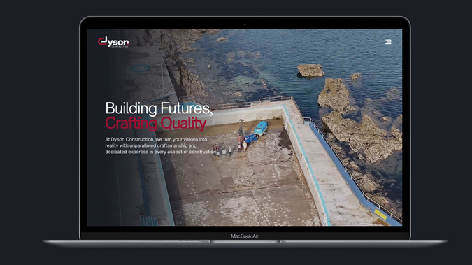 Dyson Construction: DESCRIPTION

Following the successful launch of the Dyson Goss Joinery website, we completed the second phase of the project with the redesign and development of the new Dyson Construction website. The site showcases the company’s full range of construction services, project portfolio and expertise across Devon and Cornwall, while reinforcing its position as a trusted contractor for residential, commercial and specialist construction projects.

THE PROBLEM WE SOLVED

Dyson Construction required a modern website that better reflected the scale, quality and breadth of its services. Their previous online presence did not fully communicate the company’s capabilities, project experience or the wide range of sectors they work across.

We designed and developed a professional, project-focused website that highlights completed developments, showcases key services and clearly communicates the company’s values and expertise. The new site provides an improved user experience, strengthens the Dyson Construction brand and creates a platform that supports future growth, lead generation and ongoing digital marketing activity.