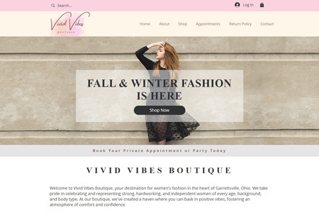 Vivid Vibes: Customer requested a nice store for her clothing business. Created the site and launched her clothing business.