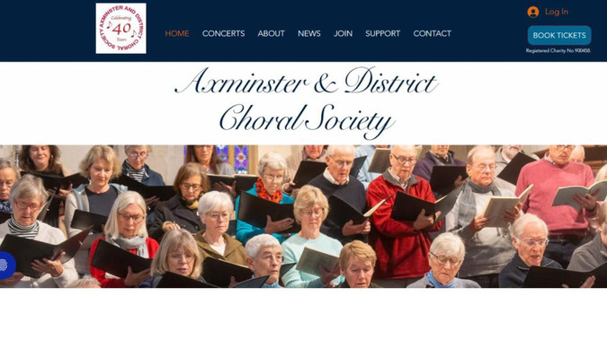 Axminster & District Choral Society: Created a new site for Axminster & Distrcit Choral Society - a mixed voice, 4-part choir, based in Axminster, East Devon. 