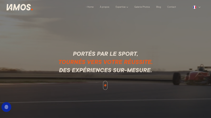 VAMOS: Création du site VAMOS, agence d'événementiel à Monaco.