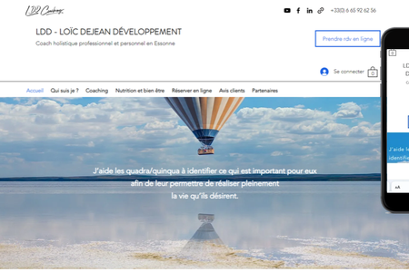  LDD Loic Dejean : LDD - LOÏC DEJEAN DÉVELOPPEMENT COACH HOLISTIQUE
POUR LES PROFESSIONNELS ET LES PARTICULIERS EN ESSONNE. Optimisation Seo pour un référencement local.