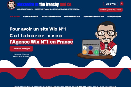 alexandre m the frenchy formateur SEO  Wix France Diplômé Wix New York, création sites Wix, référencement sites Wix et Consultant Strategie Marketing Digital pour Entrepreneurs: Formateur référencement Wix France N°1 diplômé from Wix New York, alexandre m the frenchy est un expert SEO WIX France certifié dans la création de sites Wix, la création de boutiques en ligne Wix, la refonte de sites Wix, le referencement wix. Votre site internet est-il vendeur ? Car un site internet doit convertir. J'ai quitté un célèbre CMS que tout le monde utilise pour Wix et j'ai pleuré de joie !