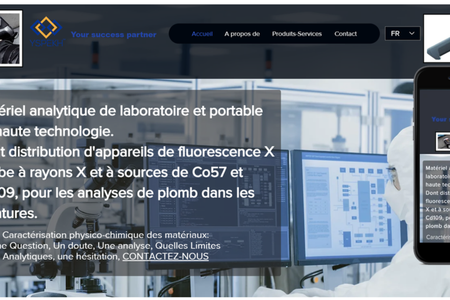 Distribution de spectro de fluorescence X à tube X par Yspekh en Suisse: Refonte site version ordinateur et version mobile + optimisation SEO en Suisse
