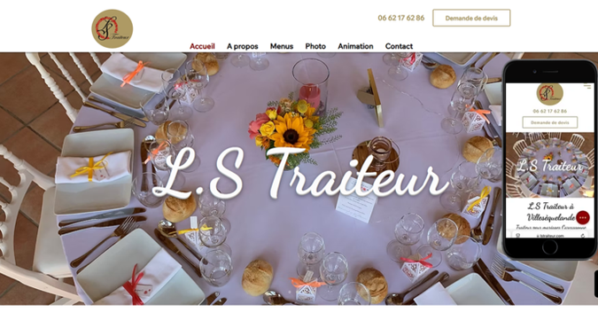 L.S Traiteur|Traiteur Carcassonne|Traiteur mariages, seminaires Aude: Ancien client depuis 5 ans et deuxième refonte totale du site + Seo local