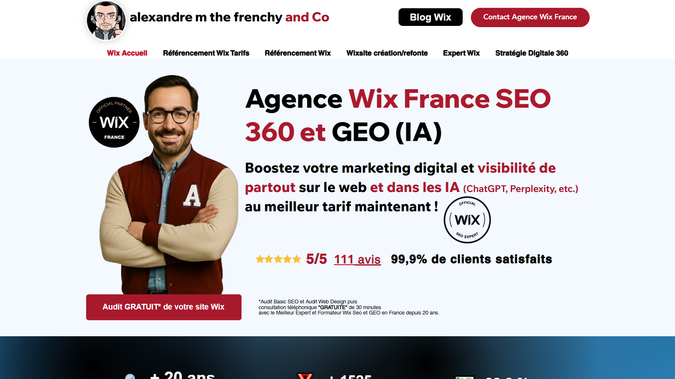 alexandre m the frenchy and Co: Formateur Wix Seo France, Wix, référencement Wix: alexandre m the frenchy and Co, une Agence Wix France SEO 360 et IA depuis 20 ans, référencement Wix, agence wix, expert Wix, création de wixsite "vendeurs" stratégie digitale pour entrepreneur(e)
