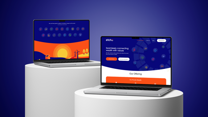 Etcho Trade: Learn the impact of your investments and discover companies matching your morals, with the Etcho app.