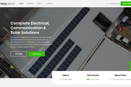 Pace Group: Pace Group is a local electrical business based in the inner suburbs of Sydney, servicing clients all throughout Sydney. As a small
family-owned company with over 10 years of electrical experience, we pride ourselves on delivering quality work.