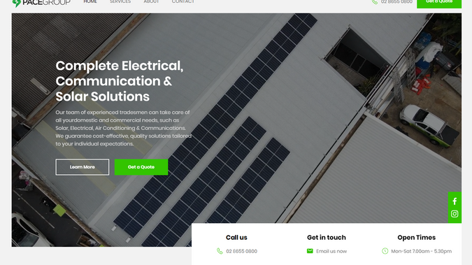 Pace Group: Pace Group is a local electrical business based in the inner suburbs of Sydney, servicing clients all throughout Sydney. As a small
family-owned company with over 10 years of electrical experience, we pride ourselves on delivering quality work.