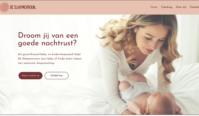 De Slaapmevrouw: Nieuwe website en content optimalisatie.
“Wauw super! Ik ben heel blij met de uitstraling van de website! Mijn wensen zijn goed verwerkt.” - Richelle