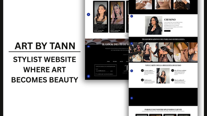Art By Tann: Website Design and Development from start and performed the website SEO.