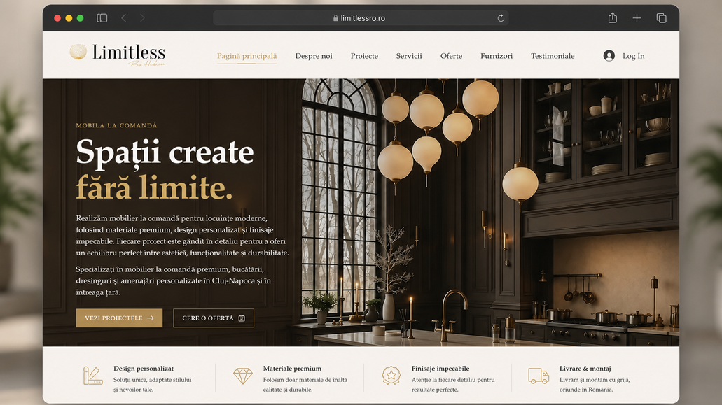 Limitless By Hedeșiu: Website Redesign