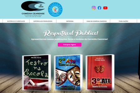 Comédia Cearense: Reformulação e Design do Site da Comédia Cearense,  único grupo de Teatro Brasileiro que está há 67 anos e que nunca em nenhum ano deixou de ter um espetáculo em cartaz!
