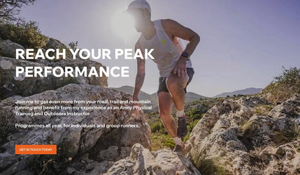 Liam Mills: Created a Wix Studio for a Running Coach