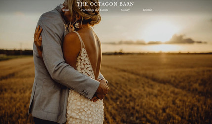 Octagon Barn: Client wanted a new and updated website on Wix rather than Squarespace. Built with Wix Studio
