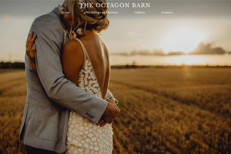 Octagon Barn: Client wanted a new and updated website on Wix rather than Squarespace. Built with Wix Studio