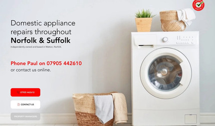 PG Repairs: Created a Wix Studio for a Domestic Appliance Repair business