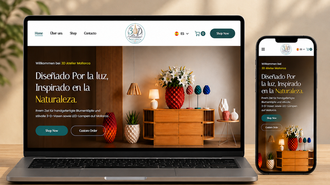 3D Atelier Mallorca: Website Redesign..