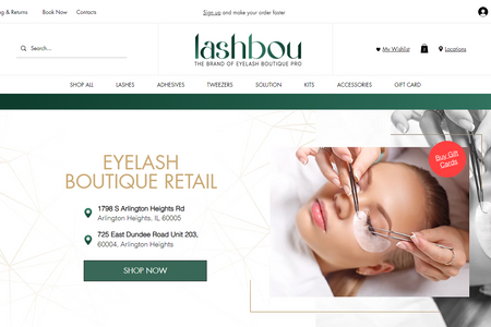 LashBou Shop: E-commerce store to buy a products for eyelash services