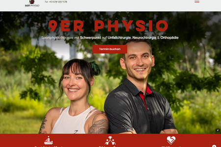 9er Physiotherapie: Webdesign und SEO