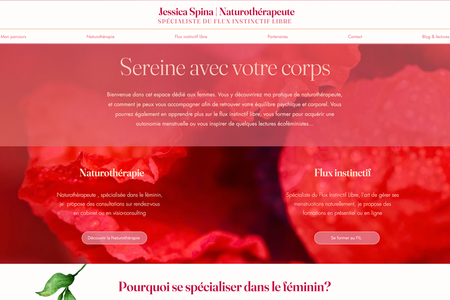 Jessica Spina | naturothérapeute: Refonte visuelle du site