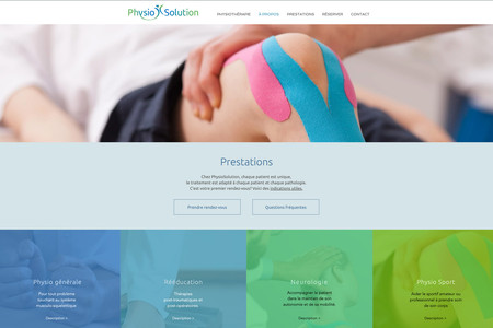 PhysioSolution - cabinet de Physiothérapie: Site avec module de prise de rendez-vous intégré

CONCEPTION
• Logo, cartes de visite
• Site web