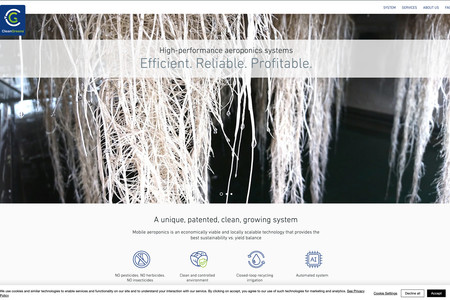 CleanGreens: Entreprise Agritech suisse -  technologies aéroponiques.

CONCEPTION
• Identité: Marque, iconographie, cartes de visite
• Stand
• Site web