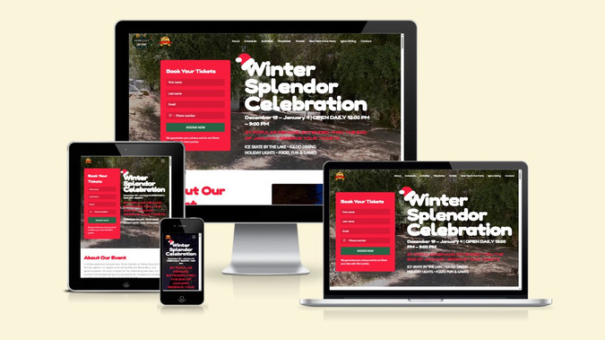 Winter Splendor Celebration: I designed and developed a festive and user-friendly website for the Winter Splendor Celebration event using Wix. The website features:

Stunning homepage with event highlights
Interactive sections like Schedule, Registration, and Testimonials
Mobile-friendly and responsive design
Easy-to-navigate layout with a cozy winter theme
This project showcases my skills in Wix website creation, design aesthetics, and user experience.

Tech Used: Wix, Custom Design, Responsive Layout