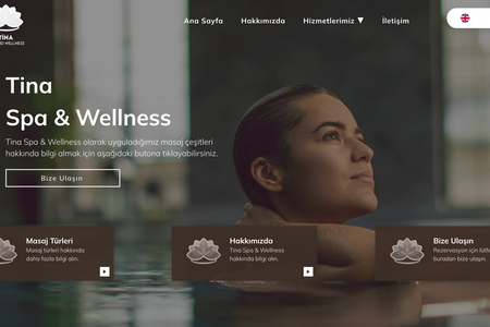 Tina Spa & Wellness: Spa & Wellness İşletmesi İçin Web Tasarımı