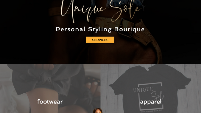 Unique.Sole Styling: website design & development | e-commerce