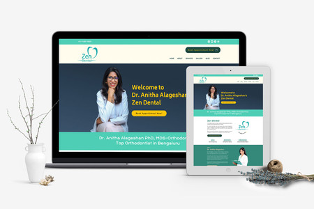 Zen Dental: www.zendental.in: A sleek dental clinic website emphasizing services, patient testimonials, and appointment booking.
Plan: Essential Website | Rs 24990