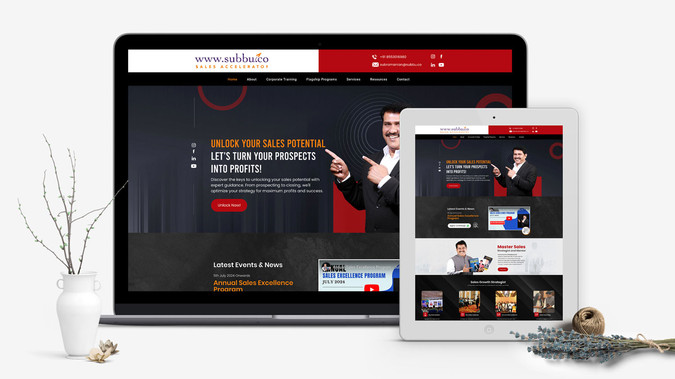 Subbu Sales Coach: www.subbu.co: A premium business website for Subbu Co, emphasizing their high-end services with custom layouts and interactive features.
Plan: Premium Website | Rs 54990