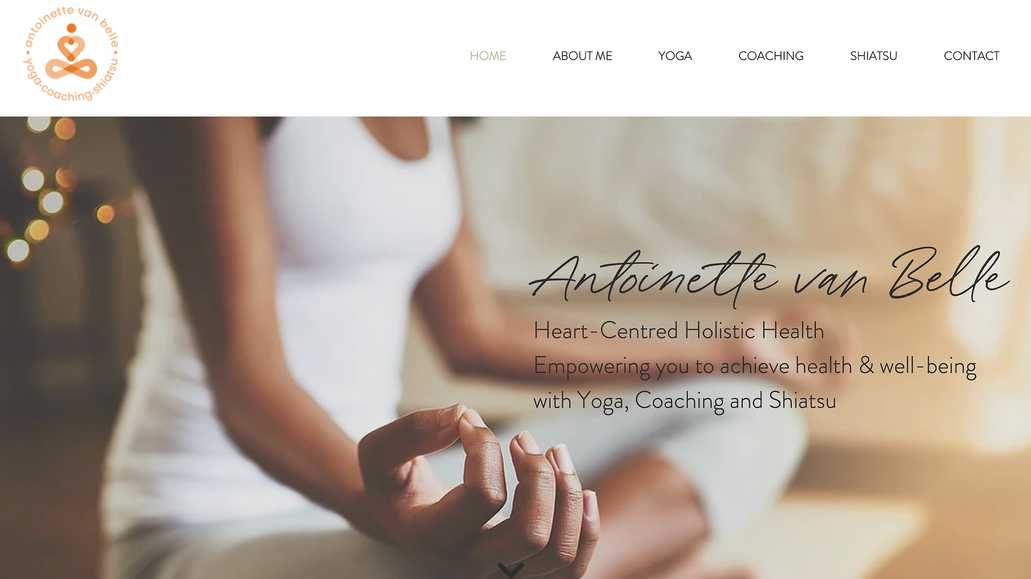 Antoinette van Belle: Website design 