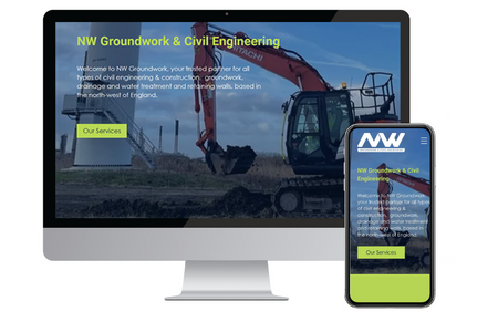 NW Groundwork: A website featuring case studies for a construction company. Built on Classic Editor.