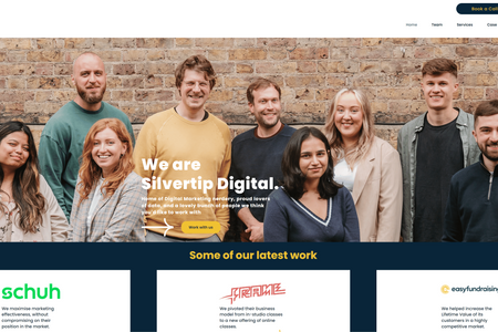Silvertip Digital: The team had created a design that they wanted to be fully responsive so I built this for them following their tight deadlines that they had in place.