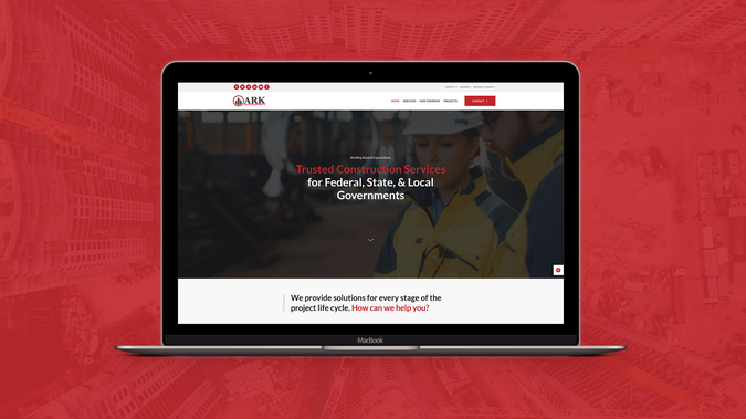ARK Construction: Website for Construction Management Company