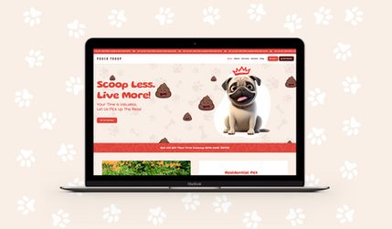 Pooch Troop: Website for waste management company in Albuquerque