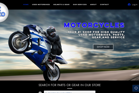 DK Moto: Created complete business website w/ online store.